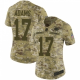 Women's Nike Green Bay Packers #17 Davante Adams Limited Camo 2018 Salute to Service NFL Jersey