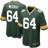 Men's Nike Green Bay Packers #64 Justin McCray Game Green Team Color NFL Jersey