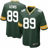 Men's Nike Green Bay Packers #89 Marcedes Lewis Game Green Team Color NFL Jersey