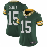 Women's Nike Green Bay Packers #15 JK Scott Green Team Color Vapor Untouchable Limited Player NFL Jersey