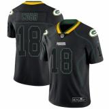 Men's Nike Green Bay Packers #18 Randall Cobb Limited Lights Out Black Rush NFL Jersey