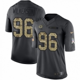 Men's Nike Green Bay Packers #96 Muhammad Wilkerson Limited Black 2016 Salute to Service NFL Jersey