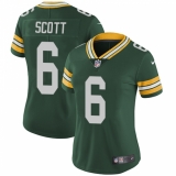 Women's Nike Green Bay Packers #6 JK Scott Green Team Color Vapor Untouchable Limited Player NFL Jersey