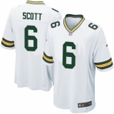 Men's Nike Green Bay Packers #6 JK Scott Game White NFL Jersey
