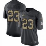 Youth Nike Green Bay Packers #23 Jaire Alexander Limited Black 2016 Salute to Service NFL Jersey