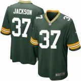 Men's Nike Green Bay Packers #37 Josh Jackson Game Green Team Color NFL Jersey