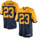Men's Nike Green Bay Packers #23 Jaire Alexander Limited Navy Blue Alternate NFL Jersey