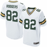 Men's Nike Green Bay Packers #82 Richard Rodgers Elite White NFL Jersey