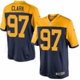 Men's Nike Green Bay Packers #97 Kenny Clark Limited Navy Blue Alternate NFL Jersey