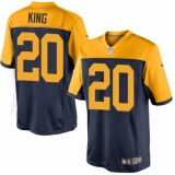 Men's Nike Green Bay Packers #20 Kevin King Limited Navy Blue Alternate NFL Jersey