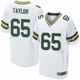 Men's Nike Green Bay Packers #65 Lane Taylor White Vapor Untouchable Limited Player NFL Jersey