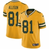 Youth Nike Green Bay Packers #81 Geronimo Allison Limited Gold Rush Vapor Untouchable NFL Jersey