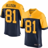 Men's Nike Green Bay Packers #81 Geronimo Allison Elite Navy Blue Alternate NFL Jersey