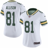 Women's Nike Green Bay Packers #81 Geronimo Allison White Vapor Untouchable Limited Player NFL Jersey