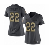 Women's Houston Texans #22 Gareon Conley Limited Black 2016 Salute to Service Football Jersey