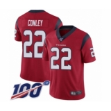 Youth Houston Texans #22 Gareon Conley Red Alternate Vapor Untouchable Limited Player 100th Season Football Jersey