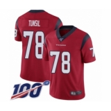 Men's Houston Texans #78 Laremy Tunsil Red Alternate Vapor Untouchable Limited Player 100th Season Football Jersey