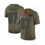 Women's Houston Texans #87 Darren Fells Limited Camo 2019 Salute to Service Football Jersey