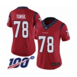 Women's Houston Texans #78 Laremy Tunsil Red Alternate Vapor Untouchable Limited Player 100th Season Football Jersey