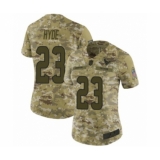 Women's Houston Texans #23 Carlos Hyde Limited Camo 2018 Salute to Service Football Jersey