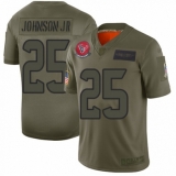 Women's Houston Texans #25 Duke Johnson Jr Limited Camo 2019 Salute to Service Football Jersey