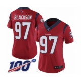 Women's Houston Texans #97 Angelo Blackson Red Alternate Vapor Untouchable Limited Player 100th Season Football Jersey