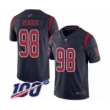 Men's Houston Texans #98 D.J. Reader Limited Navy Blue Rush Vapor Untouchable 100th Season Football Jersey