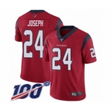 Men's Houston Texans #24 Johnathan Joseph Red Alternate Vapor Untouchable Limited Player 100th Season Football Jersey