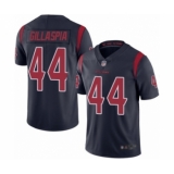 Men's Houston Texans #44 Cullen Gillaspia Limited Navy Blue Rush Vapor Untouchable Football Jersey