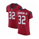 Men's Houston Texans #32 Lonnie Johnson Red Alternate Vapor Untouchable Elite Player Football Jersey
