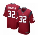 Men's Houston Texans #32 Lonnie Johnson Game Red Alternate Football Jersey
