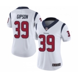 Women's Houston Texans #39 Tashaun Gipson White Vapor Untouchable Limited Player Football Jersey