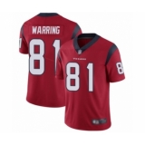 Youth Houston Texans #81 Kahale Warring Red Alternate Vapor Untouchable Limited Player Football Jersey