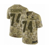 Youth Houston Texans #74 Max Scharping Limited Camo 2018 Salute to Service Football Jersey