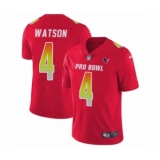 Youth Houston Texans #4 Deshaun Watson Limited Red AFC 2019 Pro Bowl Football Jersey
