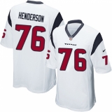 Men's Nike Houston Texans #76 Seantrel Henderson Game White NFL Jersey