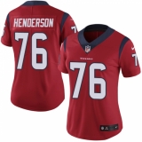 Women's Nike Houston Texans #76 Seantrel Henderson Red Alternate Vapor Untouchable Limited Player NFL Jersey