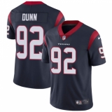 Youth Nike Houston Texans #92 Brandon Dunn Navy Blue Team Color Vapor Untouchable Limited Player NFL Jersey