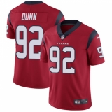 Youth Nike Houston Texans #92 Brandon Dunn Red Alternate Vapor Untouchable Limited Player NFL Jersey