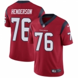 Youth Nike Houston Texans #76 Seantrel Henderson Red Alternate Vapor Untouchable Limited Player NFL Jersey