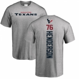 NFL Nike Houston Texans #76 Seantrel Henderson Ash Backer T-Shirt