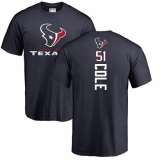 NFL Nike Houston Texans #51 Dylan Cole Navy Blue Backer T-Shirt