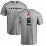 NFL Nike Houston Texans #51 Dylan Cole Ash Backer T-Shirt