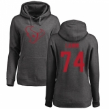 NFL Women's Nike Houston Texans #74 Kendall Lamm Ash One Color Pullover Hoodie