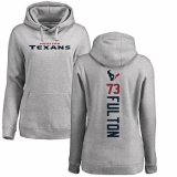 NFL Women's Nike Houston Texans #73 Zach Fulton Ash Backer Pullover Hoodie