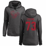NFL Women's Nike Houston Texans #73 Zach Fulton Ash One Color Pullover Hoodie