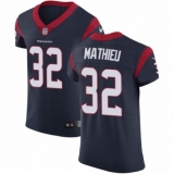 Men's Nike Houston Texans #32 Tyrann Mathieu Navy Blue Team Color Vapor Untouchable Elite Player NFL Jersey