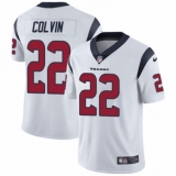 Youth Nike Houston Texans #22 Aaron Colvin White Vapor Untouchable Limited Player NFL Jersey