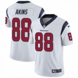 Youth Nike Houston Texans #88 Jordan Akins White Vapor Untouchable Limited Player NFL Jersey