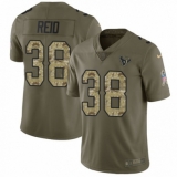 Youth Nike Houston Texans #38 Justin Reid Limited Olive Camo 2017 Salute to Service NFL Jersey